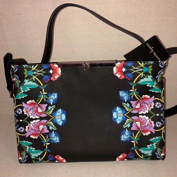 Nanette Lepore Handbags - Nanette Lapore Black Floral Handbag